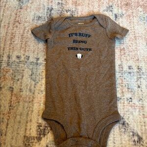 Carter's Brown Bodysuit Soft Cotton One Piece